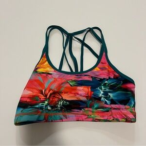 Born Primitive Floral Strappy Sports Bra Small